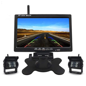 Dual Camera Wireless Rear-View Camera and 7 Inch Monitor Kit