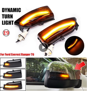 Dinamiese LED-syspieël-rigtingsein-lampe vir Ford Everest/Ranger 2012-2015 