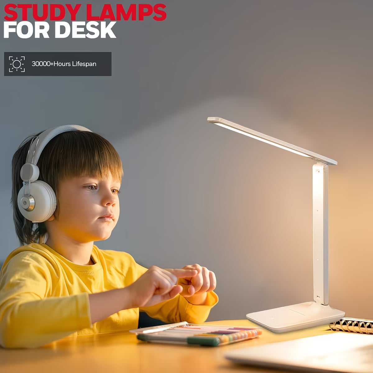 Light Control Desk Light Redisson Smart Rechargeable Touch Switch Desk Lamp with 4 modes (10007 ...