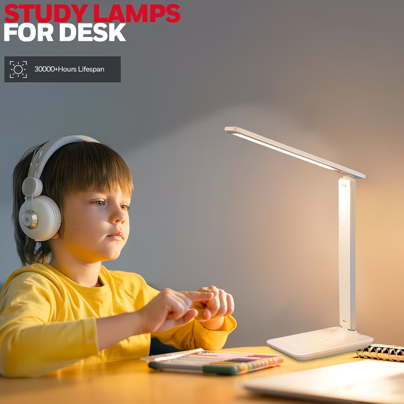 Redisson Smart Rechargeable Touch Switch Desk Lamp with 4 modes (10007802) - Electromann SA