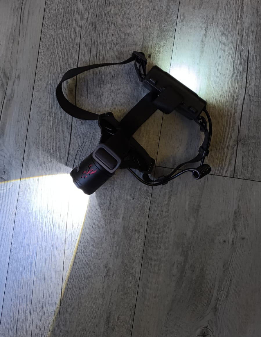 High Power Multi-LED Tactical Headlamp with Front and Rear Lighting - Electromann SA