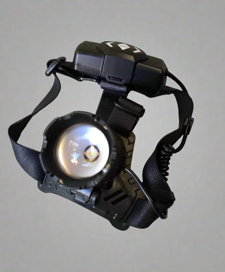 High Power Tactical Multiple Mode Headlamp with Zoom - Electromann SA