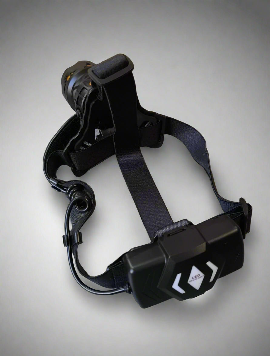 High Power Tactical Multiple Mode Headlamp with Zoom - Electromann SA
