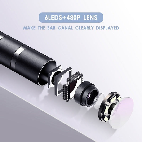 Buy Ear Cleaning Otoscope Camera 5.5MM 3in1 - Examine and Clean Ears Easily