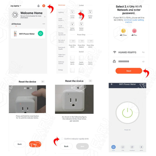 WiFi Smart Power Energy Meter Support Tuya-Alexa-Google Home