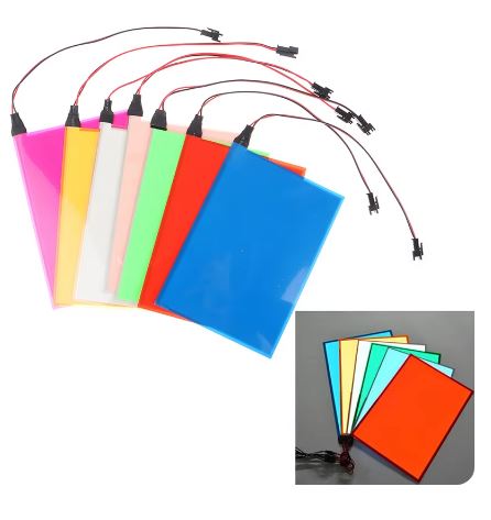 1PC 15 x 13.5cm LED Glowing Electroluminescent Backlight Panel