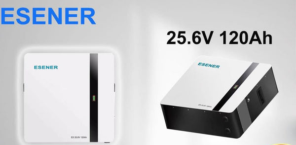 ESENER 3Kwh 25.6V 120AH Wall Mount Lithium Battery - High-Performance Energy Storage Solution