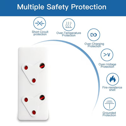 Ausma Premium Quality  220v 10amp 10m Extension Cord With Two-Way Multi-Plug (10000999)