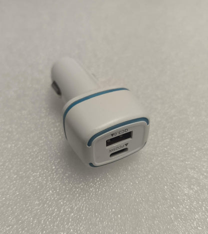 High-Speed 2Port PD20W +  QC 3.0 Car Charger with Lighter Socket - Electromann SA