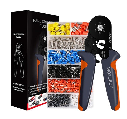 Versatile Ferrule Crimping Tool Kit for Secure Electrical Connections