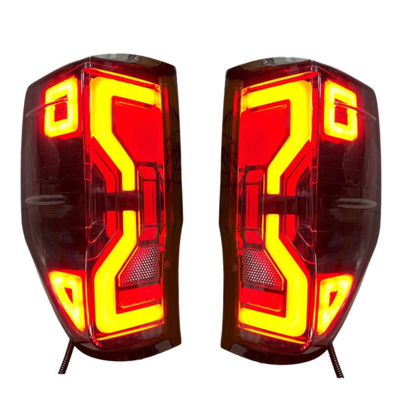 I-Led Rear Tail Lights Ifanele i-Ford Ranger T6/T7/T8 Raptor, Xl, Xlt, Wildtrack 2012-2021 