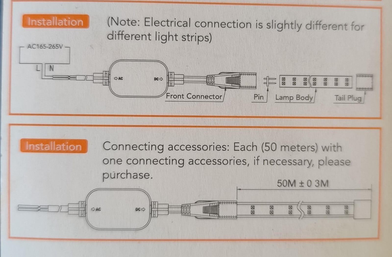 FOYU LED Controller for Heavy Duty Neon Flexible LED Weatherproof Rope Light Strip Roll - Electromann SA
