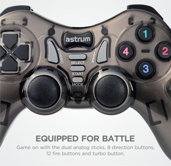 Astrum GW520 5 in 1 Wireless Dual Shock Joystick Gamepad