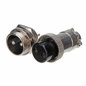 GX20 2 Pin 20mm Male & Female Wire Panel Circular Connector Socket