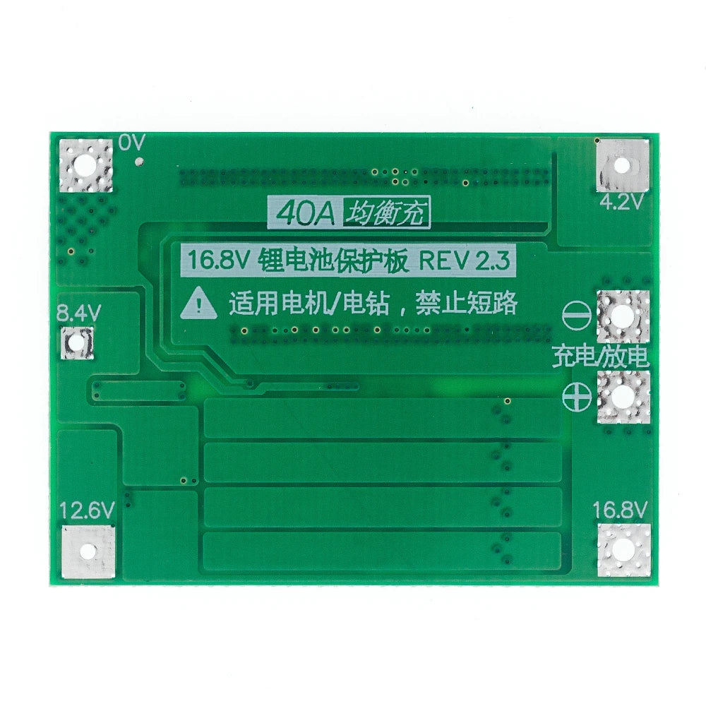 4S 40A Li-ion Lithium Battery Charger Protection Board 18650 BMS For Drill Motor Enhance/Balanced 16.8V - Electromann SA