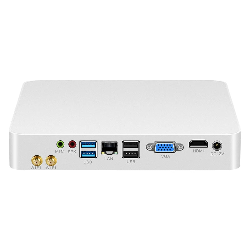 Mini PC Intel Celeron N5095 HDMI VGA Display WiFi Gigabit Ethernet 6xUSB HTPC Thin Client Windows Linux (10007469) - Electromann SA
