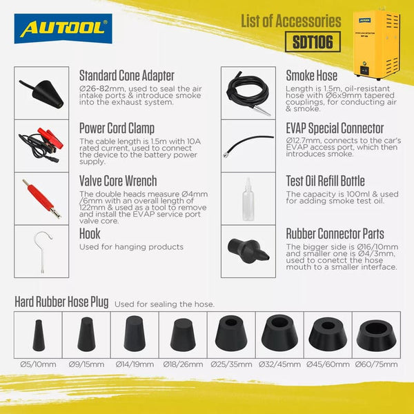 Autool SDT106 EVAP Smoke Leak Detector