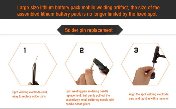 HB-70B Hand-puntsweispen vir 709A 709AD Battery Spot Welder - Presiese en doeltreffende Battery Spot Welding