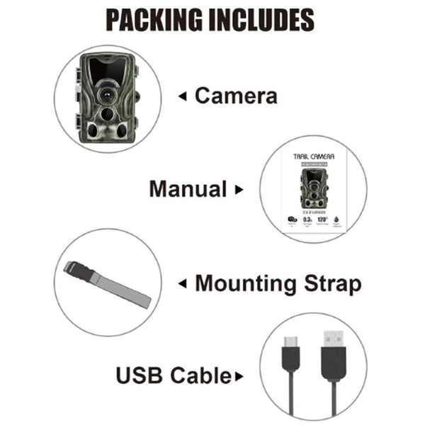 HC801 20MP Full HD Hunting Trail/Wildlife Camera with Night Vision