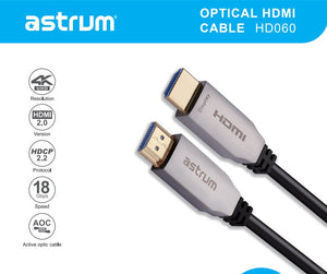 Astrum 60M Optical Fiber 2.0V 4K HDMI Cable