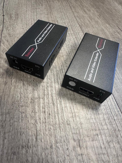 High-Quality 60m HDMI 1080P Over CAT5e/CAT6 Extender | Extend HDMI Signals up to 60 Meters - Electromann SA