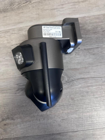 Dual Camera 3 Lens view Wireless Wifi Solar Powered Smart PTZ Remote View Camera (10008133) - Electromann SA