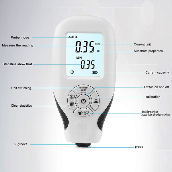 HW-300 Digital Coating Thickness Gauge