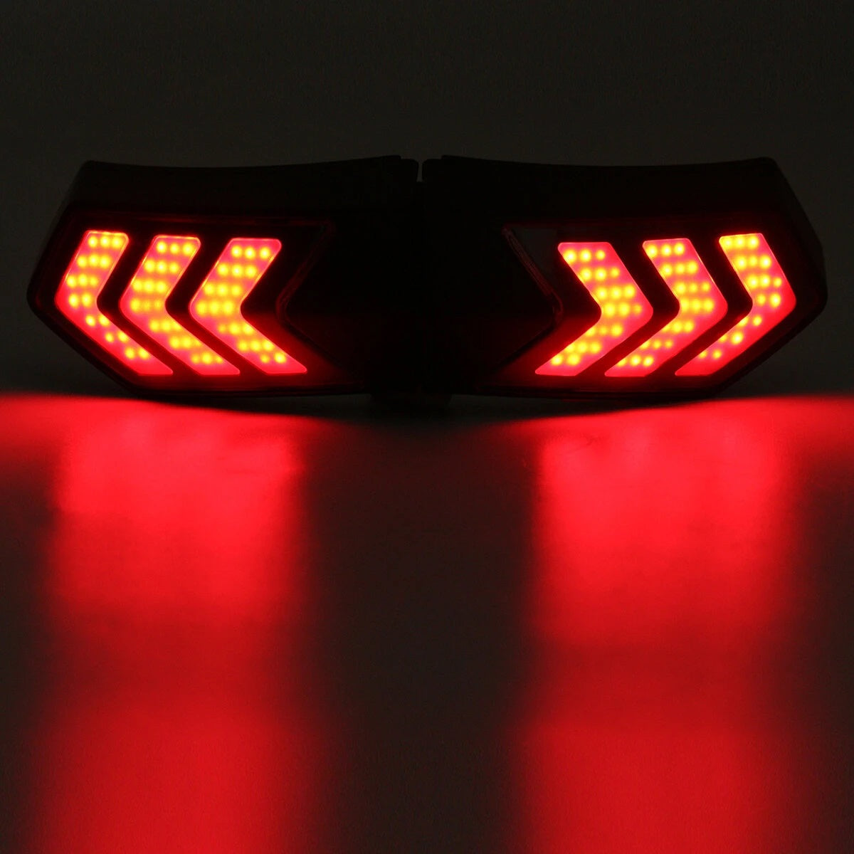 12V Wireless Motorcycle Helmet LED Brake Turn Signal Light Indicator