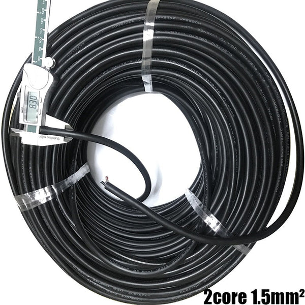 1Meter High Temperature Resistant 2-Core 1.5mm 15AWG Low Resistance Silicone Cable