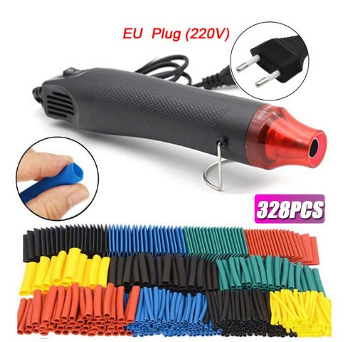 328pcs Heat Shrink Tube and 300W Hot Air Tool Kit - Comprehensive Set for Wire Insulation and Electrical Repairs