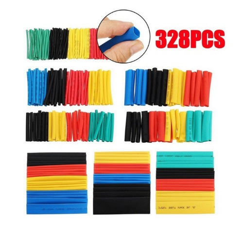 328pcs Heat Shrink Tube and 300W Hot Air Tool Kit - Comprehensive Set for Wire Insulation and Electrical Repairs