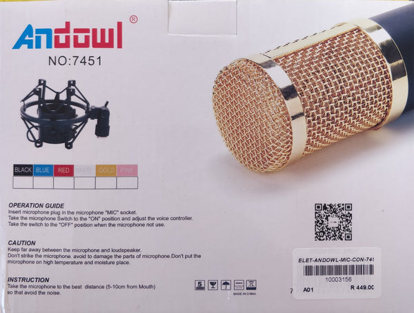 Andowl 7451 Microphone Condenser