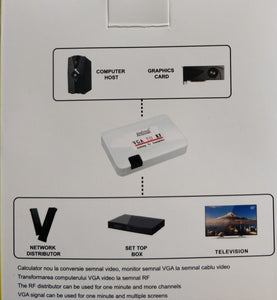 Andowl VGA to RF Analog Tv Transmitter