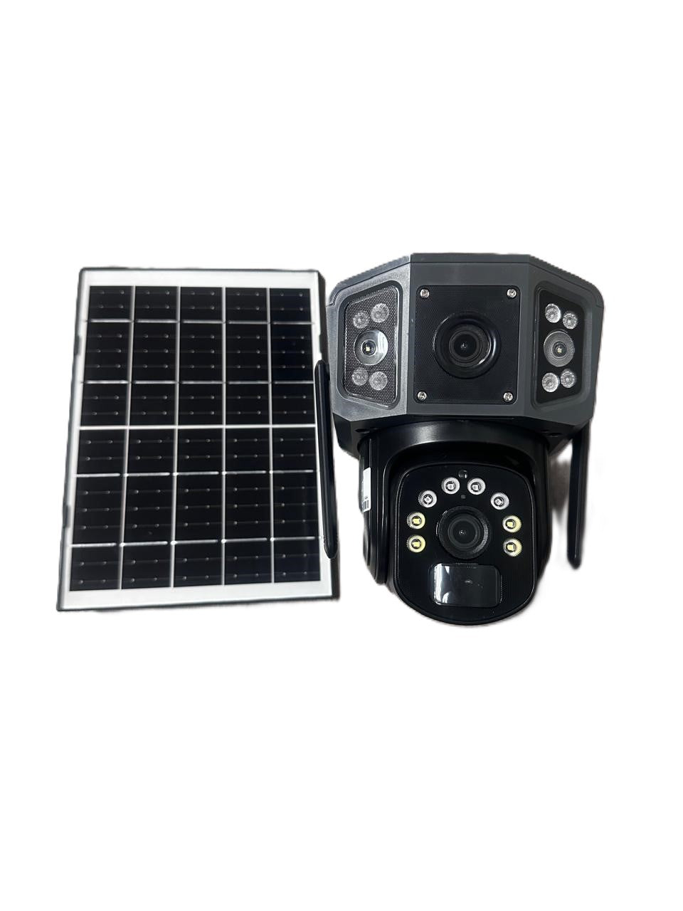 Dual Camera Lens Wireless 4G Solar Powered Smart PTZ Remote View Camera (10008915) - Electromann SA