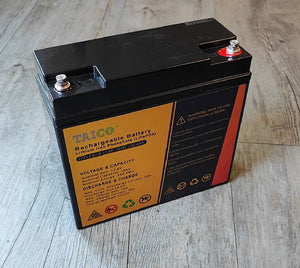 TAICO 12.8V 18AH Lithium Rechargeable Battery - Compact & Reliable Power Source