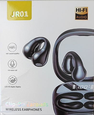 JR01 v5.3 Clip-On Wireless Bluetooth Earbuds Kit