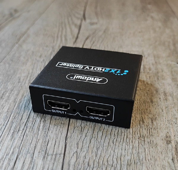 HDMI Splitter 1 x 2 Way - Connect One HDMI Source to Two Displays Simultaneously | 4K Resolution Support