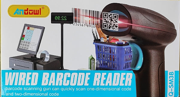 Andowl Q-SM3B USB Wired Barcode Scanner