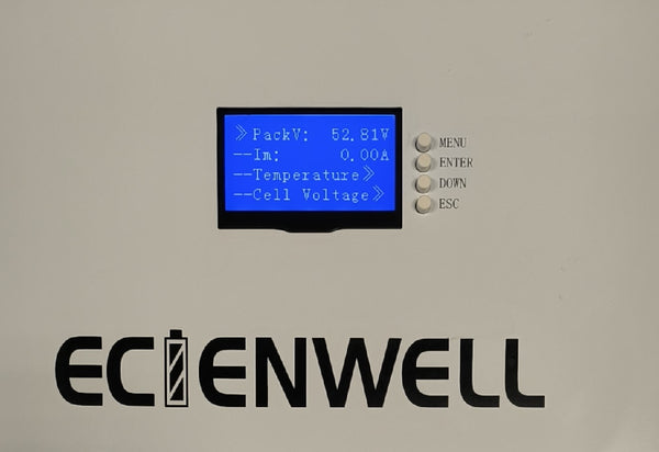 ECIENWELL Premium Semi Solid State 5.1Kwh 51.2V 100Ah Powerwall for Home Energy Storage