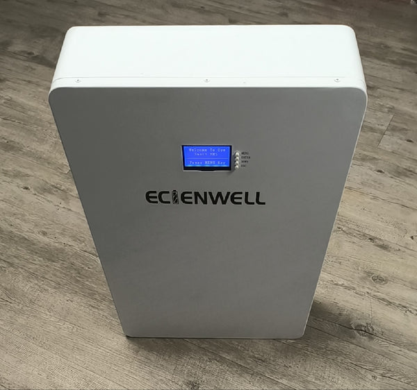 ECIENWELL Premium Semi Solid State 5.1Kwh 51.2V 100Ah Powerwall for Home Energy Storage