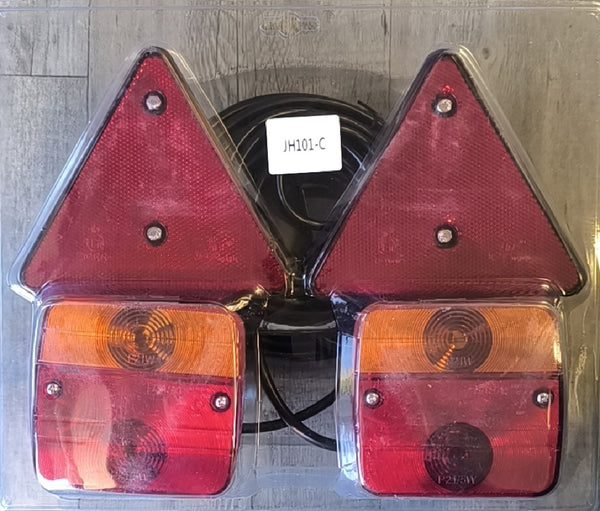 12v Magnetic Wired Trailer Rear Tail Light Set