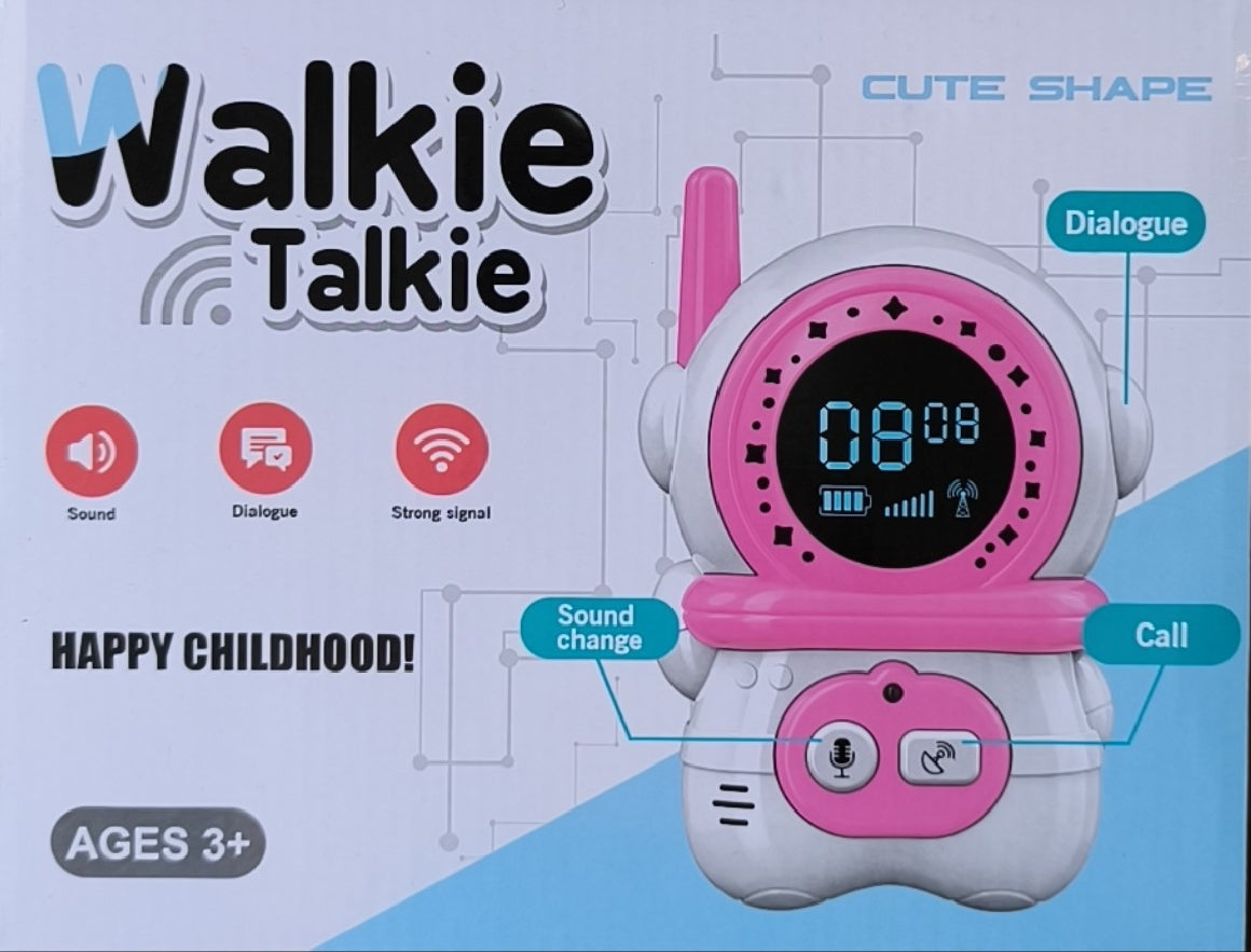 2-Piece Kids' Walkie Talkie Set – His and Hers 300m Range