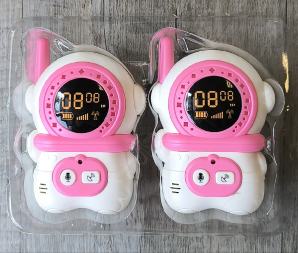 2-Piece Kids' Walkie Talkie Set – His and Hers 300m Range