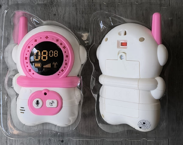 2-Piece Kids' Walkie Talkie Set – His and Hers 300m Range