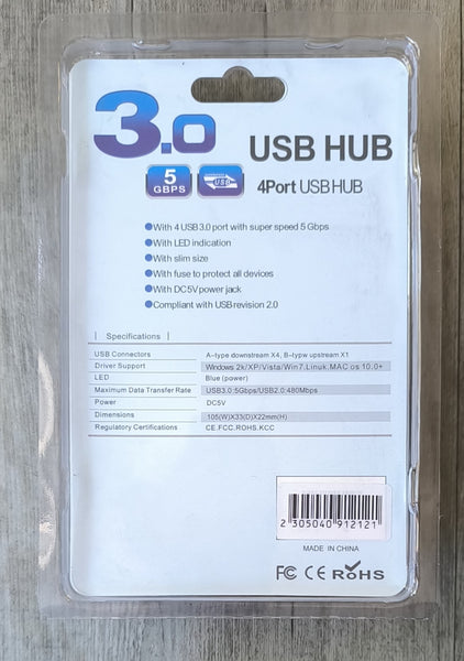 USB 3.0 4Port Hub - Expand Your Computer's Connectivity