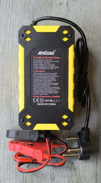 Andowl Q-DP1520 12V Intelligent Rapair Battery Charger - Fast and Efficient Charging