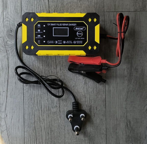 Andowl Q-DP1520 12V Intelligent Rapair Battery Charger - Fast and Efficient Charging