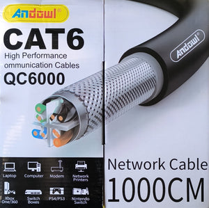 Andowl QC6000 1000cm CAT6 Network Cable with Dispensing Box