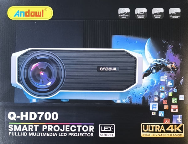 Andowl Q-HD700 Ultra 4K HD Smart Home Theatre Multimedia LED Projector