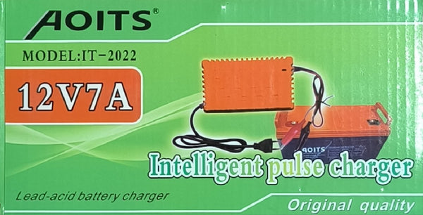 12V 7A Intelligent Pulse Battery Charger - Efficient and Safe Charging